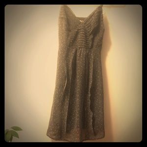 Fluttery light summer dress with dotted pattern